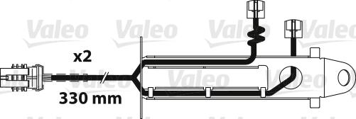 Valeo 882329 - Xəbərdarlıq Kontakt, əyləc padinin aşınması furqanavto.az