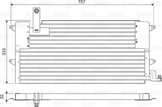 Valeo 822586 - Kondenser, kondisioner furqanavto.az