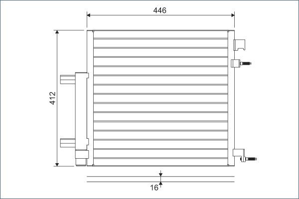 Valeo 822578 - Kondenser, kondisioner furqanavto.az