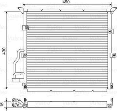 Valeo 822608 - Kondenser, kondisioner furqanavto.az