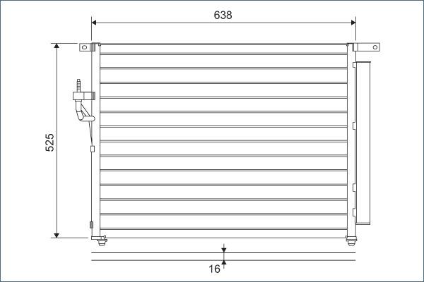 Valeo 822603 - Kondenser, kondisioner furqanavto.az