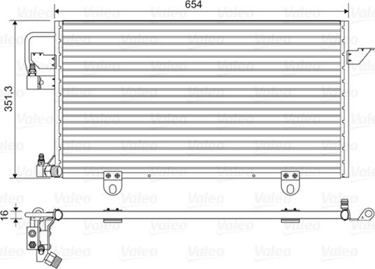 Valeo 822602 - Kondenser, kondisioner furqanavto.az