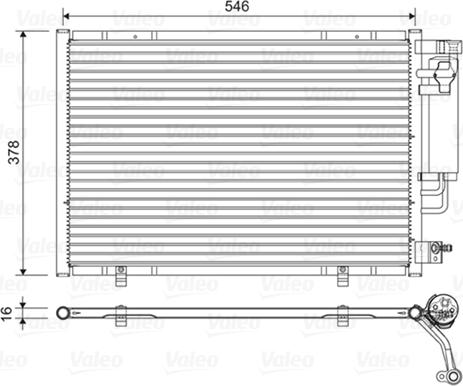 Valeo 822613 - Kondenser, kondisioner furqanavto.az