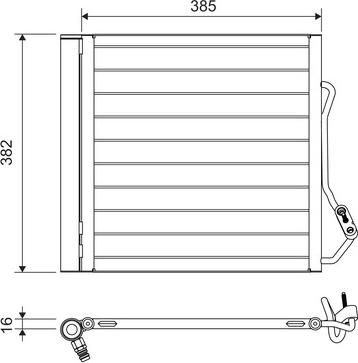 Valeo 822639 - Kondenser, kondisioner furqanavto.az