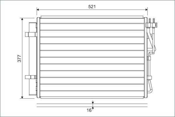 Valeo 822624 - Kondenser, kondisioner furqanavto.az