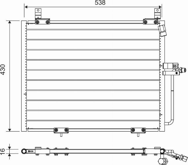 Valeo 822740 - Kondenser, kondisioner furqanavto.az