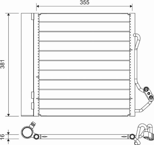 Valeo 822741 - Kondenser, kondisioner furqanavto.az