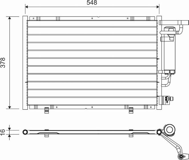 Valeo 822730 - Kondenser, kondisioner furqanavto.az