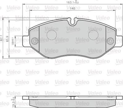 Valeo 872229 - Əyləc altlığı dəsti, əyləc diski furqanavto.az