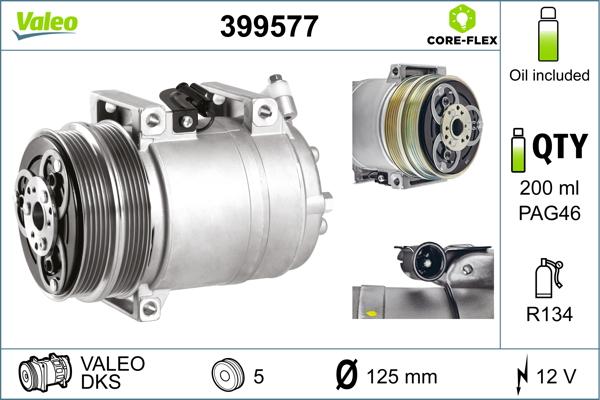 Valeo 399577 - Kompressor, kondisioner furqanavto.az
