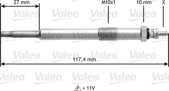 Valeo 345143 - İşıqlandırma şamı furqanavto.az