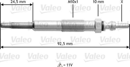 Valeo 345109 - İşıqlandırma şamı furqanavto.az