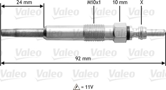 Valeo 345104 - İşıqlandırma şamı furqanavto.az