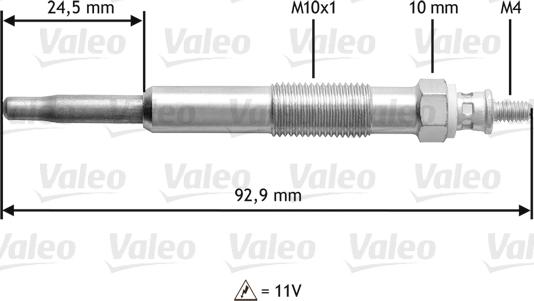 Valeo 345106 - İşıqlandırma şamı furqanavto.az