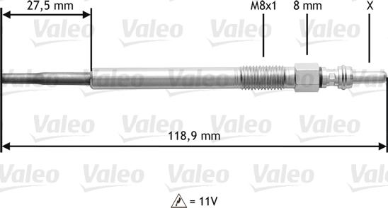 Valeo 345118 - İşıqlandırma şamı furqanavto.az