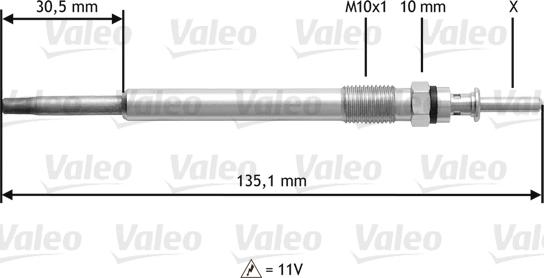 Valeo 345112 - İşıqlandırma şamı furqanavto.az