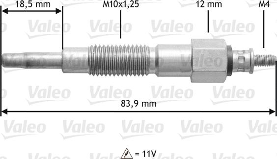 Valeo 345180 - İşıqlandırma şamı furqanavto.az