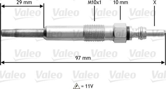 Valeo 345136 - İşıqlandırma şamı furqanavto.az