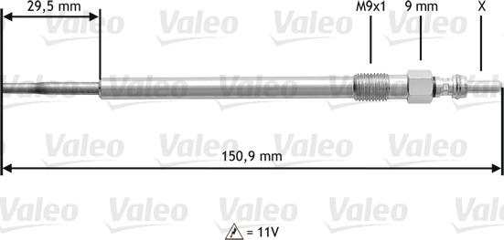 Valeo 345131 - İşıqlandırma şamı furqanavto.az