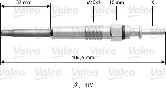 Valeo 345132 - İşıqlandırma şamı furqanavto.az