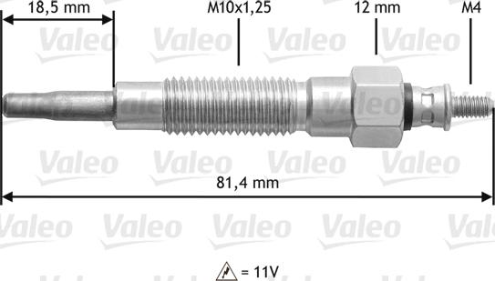 Valeo 345126 - İşıqlandırma şamı furqanavto.az