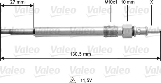 Valeo 345121 - İşıqlandırma şamı furqanavto.az