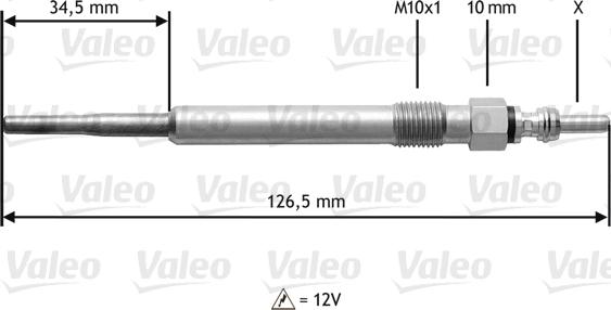 Valeo 345122 - İşıqlandırma şamı furqanavto.az