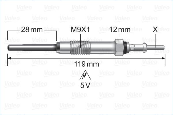 Valeo 345248 - İşıqlandırma şamı furqanavto.az