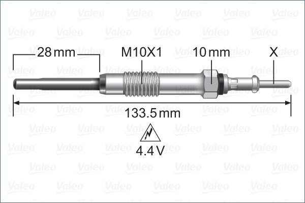 Valeo 345242 - İşıqlandırma şamı furqanavto.az