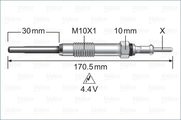 Valeo 345247 - İşıqlandırma şamı furqanavto.az