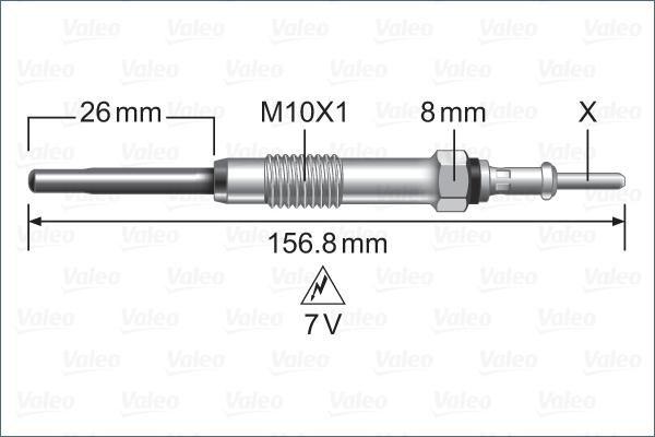 Valeo 345258 - İşıqlandırma şamı furqanavto.az