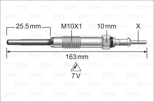 Valeo 345252 - İşıqlandırma şamı furqanavto.az