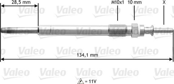 Valeo 345208 - İşıqlandırma şamı furqanavto.az