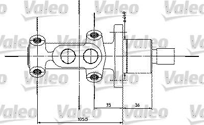 Valeo 350821 - Əyləc Baş Silindr furqanavto.az