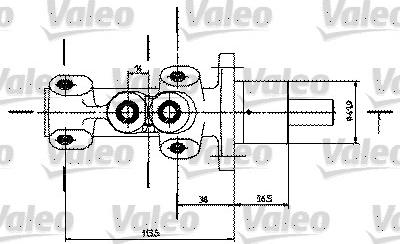 Valeo 350725 - Əyləc Baş Silindr furqanavto.az