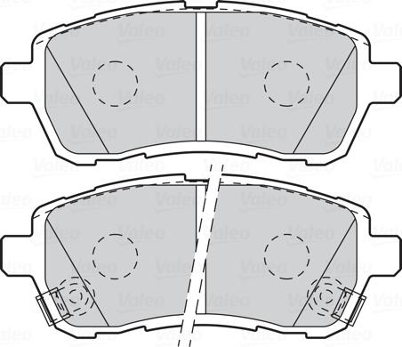Valeo 301999 - Əyləc altlığı dəsti, əyləc diski furqanavto.az
