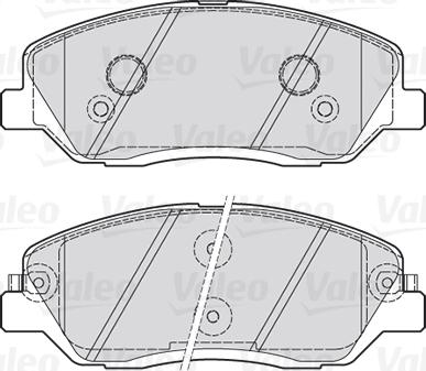 Valeo 670937 - Əyləc altlığı dəsti, əyləc diski furqanavto.az