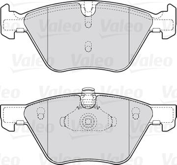 Valeo 301640 - Əyləc altlığı dəsti, əyləc diski furqanavto.az