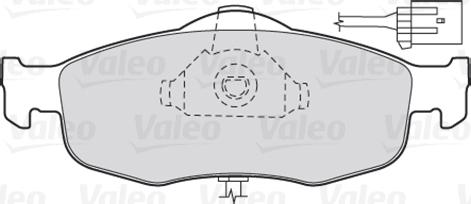 Valeo 301033 - Əyləc altlığı dəsti, əyləc diski furqanavto.az