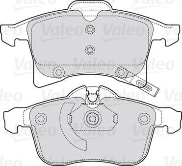 Valeo 301860 - Əyləc altlığı dəsti, əyləc diski furqanavto.az