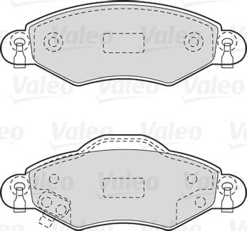 Valeo 301736 - Əyləc altlığı dəsti, əyləc diski furqanavto.az