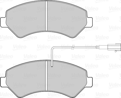 Valeo 302264 - Əyləc altlığı dəsti, əyləc diski furqanavto.az