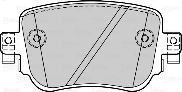 Valeo 302265 - Əyləc altlığı dəsti, əyləc diski furqanavto.az