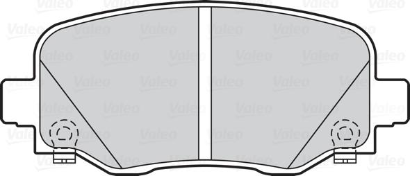 Valeo 302202 - Əyləc altlığı dəsti, əyləc diski furqanavto.az