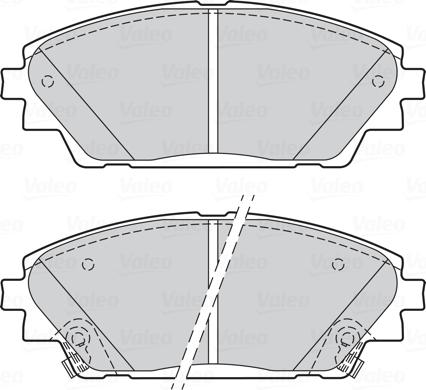 Valeo 302285 - Əyləc altlığı dəsti, əyləc diski furqanavto.az