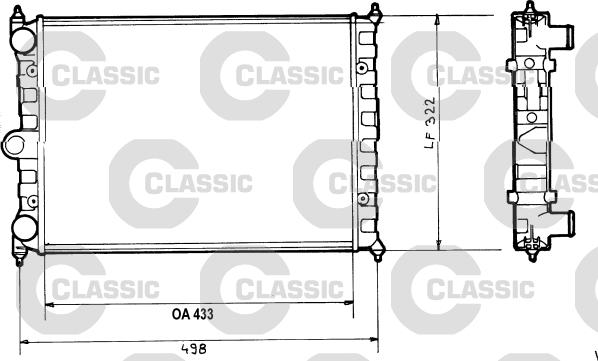 Valeo 316703 - Radiator, mühərrikin soyudulması furqanavto.az