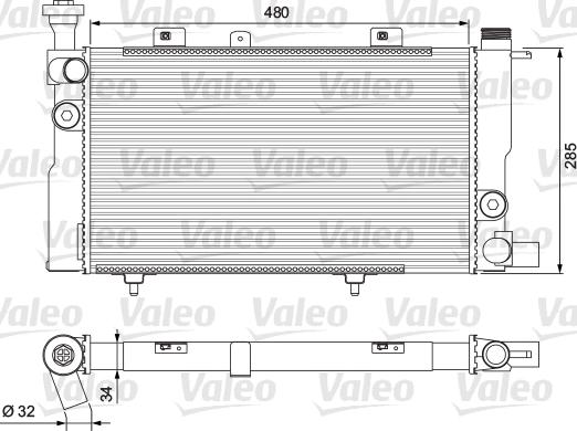 Valeo 310892 - Radiator, mühərrikin soyudulması furqanavto.az