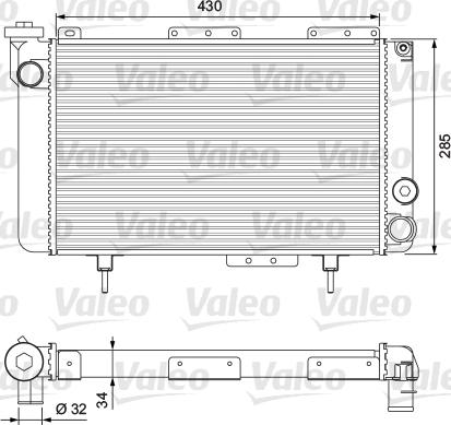 Valeo 383463 - Radiator, mühərrikin soyudulması furqanavto.az