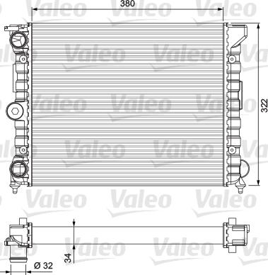 Valeo 383818 - Radiator, mühərrikin soyudulması furqanavto.az