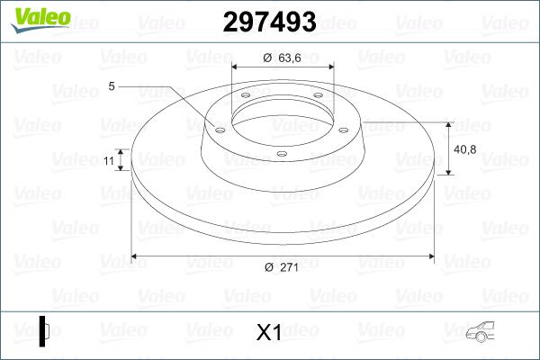 Valeo 297493 - Əyləc Diski furqanavto.az